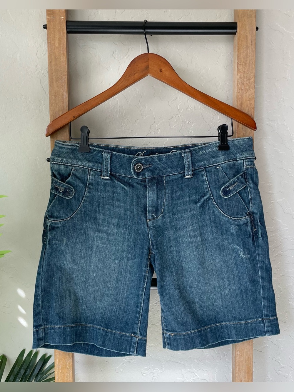 American Eagle Outfitters Dark Blue Denim Shorts